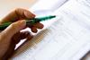 Office writing on form